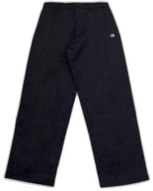 Champion Reverse Weave Wide Joggers - Blue