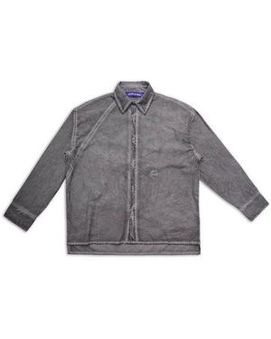 A_COLD_WALL* Millbank Logo Embroidered Shirt - Grey
