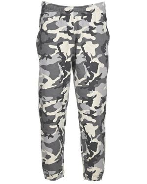Nike Camouflage Print Track Trousers - Grey