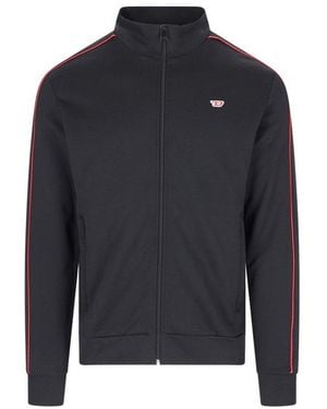 DIESEL Sweatshirt S-Wafy-Zip in Black for Men | Lyst
