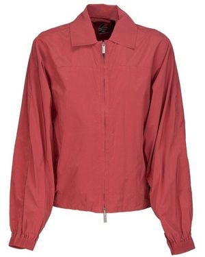 K-Way Jordin Peach Zipped Jacket - Red
