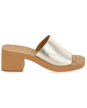 See By Chloé Open Toe Heeled Sandals - White