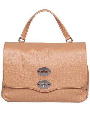 Zanellato Postina Twist-Lock Medium Tote Bag - Brown