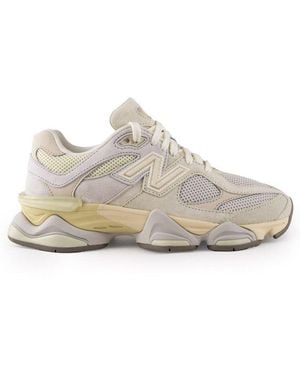 New Balance 9060 Logo Patch Trainers - White