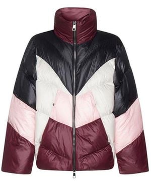 Neil Barrett Colour-Block Zipped Puffer Jacket - Red