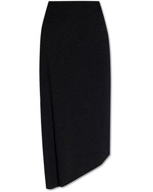 GAUGE81 Asymmetric Midi Skirt - Black