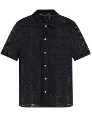 AllSaints Lace Pattern Shirt - Black