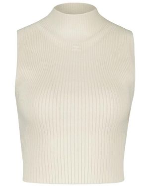 Courreges Mockneck T-Shirt - White