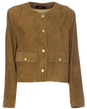 Arma Buttoned Utility Jacket - Green