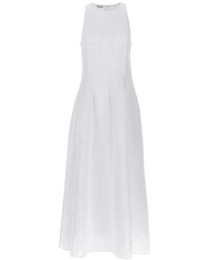 Brunello Cucinelli Sleeveless Maxi Dress - White