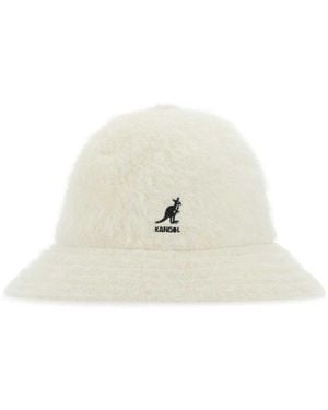 Kangol Logo-embroidered Bucket Hat - White