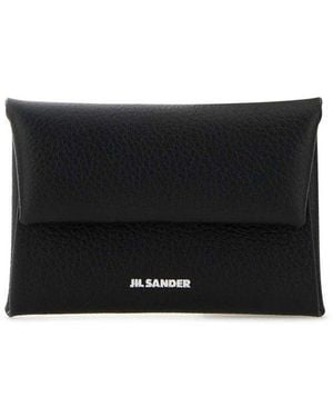 Jil Sander Folded Coin Purse - Black