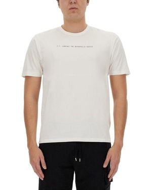 C.P. Company Logo Graphic T-Shirt - White