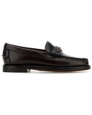 Sebago Classic Dan Rhombus Slip-On Loafers - Black