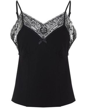 Acne Studios Lace Strap Blouse - Black