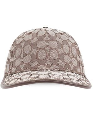 COACH Logo Printed Cap - Natural