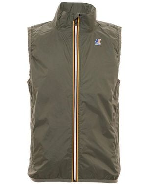 K-Way Le Vrai 3.0 Rouland Warm Zipped Gilet - Green