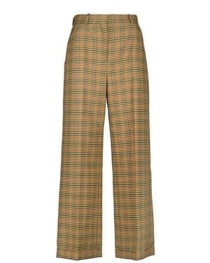 KENZO Checked Wide-Leg Pants - Natural