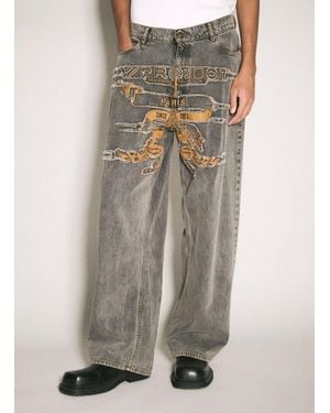 Y. Project Y/Project Evergreen Paris' Best Patch Jeans - Multicolour