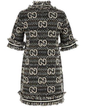 Gucci Gg Motif Lace Bra in Black | Lyst