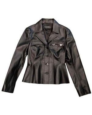 Karl Lagerfeld Karl Studio Leather Jacket - Black