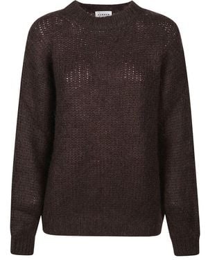 P.A.R.O.S.H. Crewneck Knitted Jumper - Brown