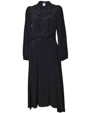 Aspesi Crepe De Chine Dress - Black