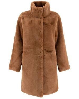 Apparis Blair Plush Coat - Brown