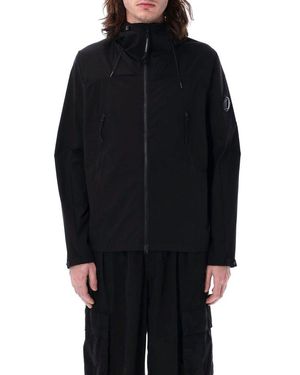 C.P. Company Pro Tek Hooded Coat - Black