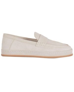 Hogan Almond Toe Loafers - White