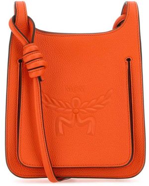 MCM Mini Himmel Hobo Crossbody Bag - Orange