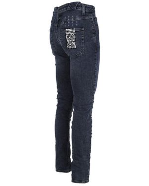 Ksubi Embroidered Skinny Jeans - Blue