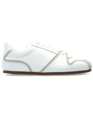 Moschino Round Toe Lace-Up Sneakers in Black for Men | Lyst