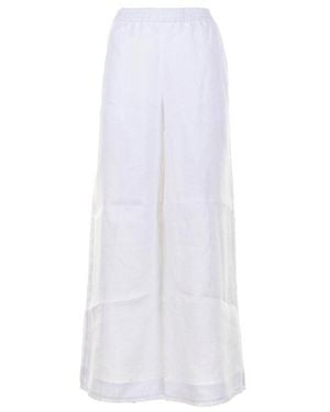 Seventy Wide High Elasticated Waist Trousers - White