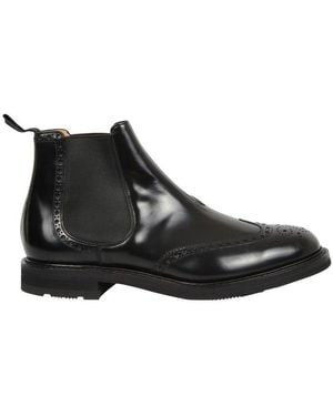 Church's Brogue Chelsea Boots - Black