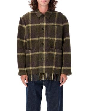 YMC Fringed Shirt Jacket - Black