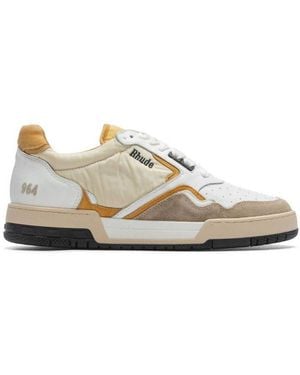 Rhude Racing Logo Embroidered Trainers - Multicolour