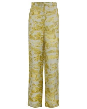Max Mara Zeus All-Over Printed Trousers - Green