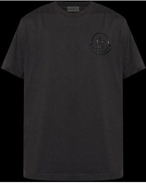 Moncler Crewneck Short-Sleeved T-Shirt - Black