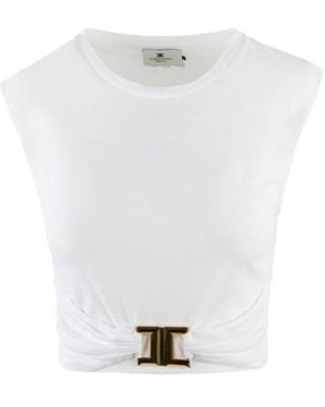 Elisabetta Franchi T-Shirts - White