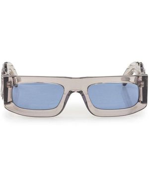 Evangelisti Rectangular Sunglasses - Blue