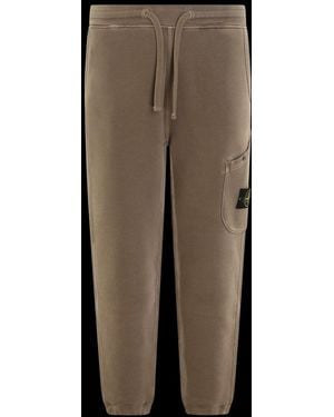 Stone Island Compass-Patch Drawstring Track Trousers - Brown