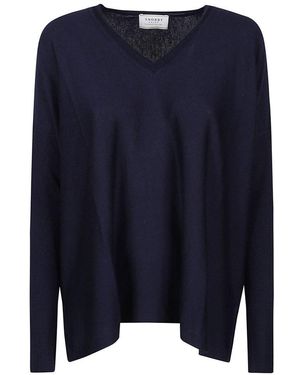 Snobby Sheep V-Neck Sweater - Blue
