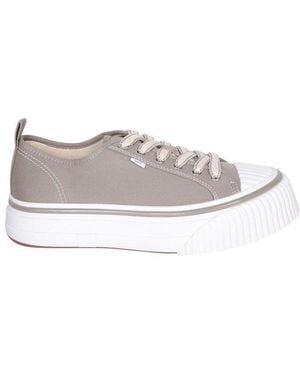 Ami Paris Paris Round-toe Lace-up Trainers - Grey