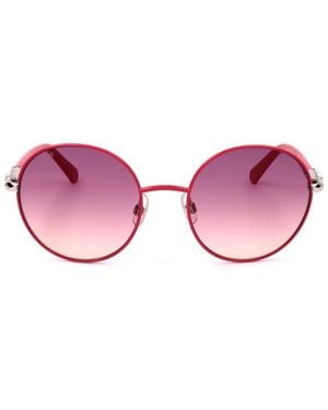 Swarovski Round Frame Sunglasses - Pink
