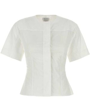 McQueen Corset Poplin Shirt - Black