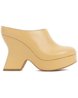 Loewe Terra Wedge Clogs - Natural