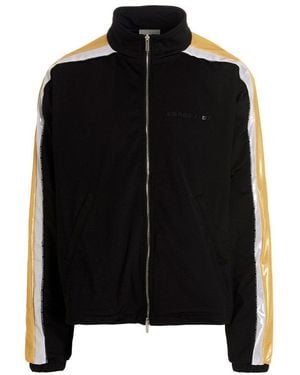 VTMNTS Number Printed Zipped Track Jacket - Black