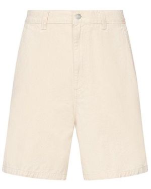 Carhartt Drewe Logo Embroidered Shorts - White
