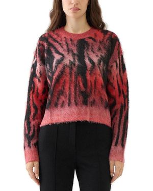Just Cavalli Graphic Printed Crewneck Jumper - Red